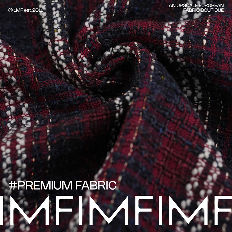 英国LINTON林顿粗花呢 羊毛毛海毛金属亮丝交织 幅宽150厘米