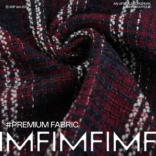 英国LINTON林顿粗花呢 羊毛毛海毛金属亮丝交织 幅宽150厘米