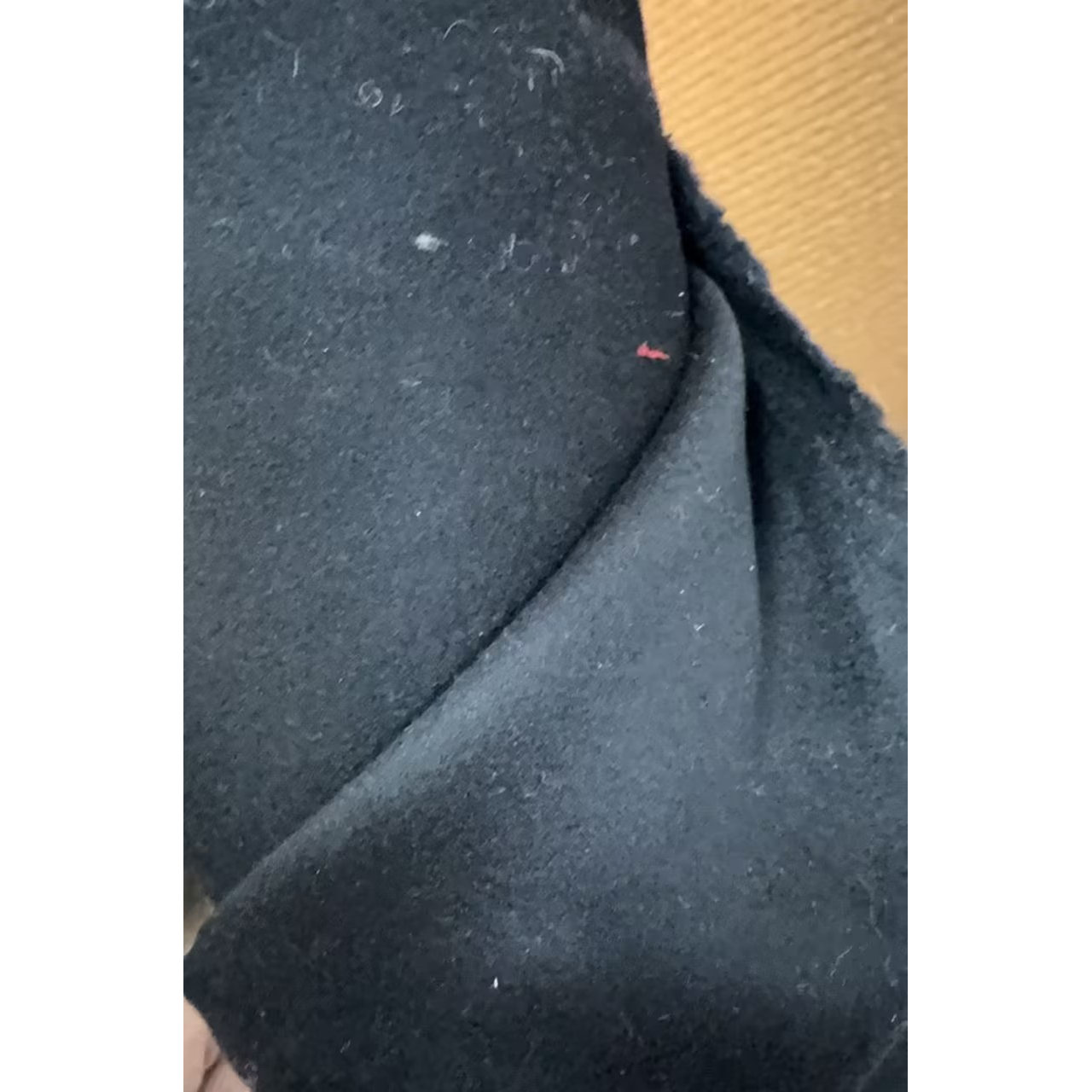 AGN COLOMBO羊毛双层可剥黑色面料幅宽155cm 布料 意大利进口