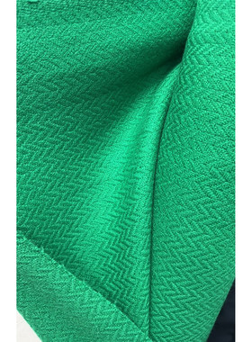 G&CC面料.WV初剪羊毛绿色服装面料布料宽143CM意大利直邮进口