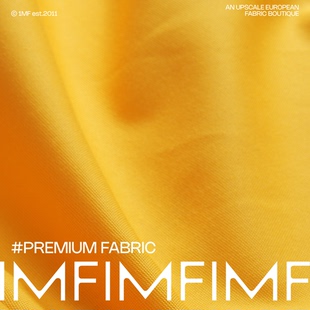 400G 宽165CM M意大利直邮 .CO棉质面料橙色净色布料 ARM面料