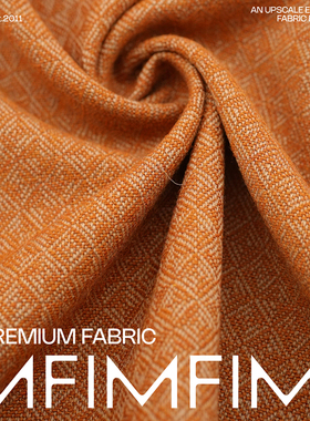 G&CC面料.WV初剪羊毛菱形提花服装布料宽153CM 475G/M 意大利