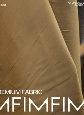 G&CC .CO棉质面料卡其色服装布料宽140CM意大利进口ZAID7 2018