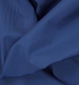 G&CC面料 真丝加棉混纺湛蓝色服装布料 幅宽145CM 意大利直邮