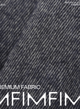 AGN 羊毛+马海毛斜纹双层可剥外套大衣布宽162CM970G/M意大利进口