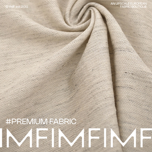 棉亚麻混纺 针织T恤面料 392G 意大利进口 幅宽153CM AGN