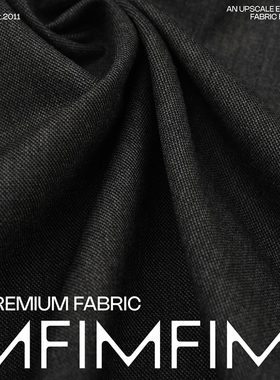 G&CC 羊毛面料灰色调精纺服装布料 幅宽157CM 383G/M 意大利进口