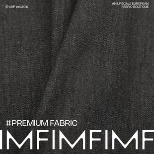 ARM.P面料 黑色棉CO/EA牛仔面料 外套裤子布料 幅宽140CM克338G