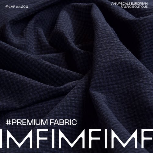 ARM WV+PL+EA面料藏蓝色泡泡感布宽140CM305G/M 意大利直邮