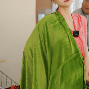 60A9116G&CC绿色真丝丝绒3米