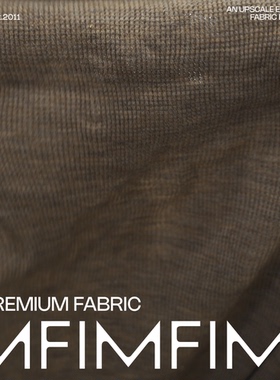 JIS面料 70%羊毛30%RAY燕麦色调针织面料 幅宽110CM 意大利直邮