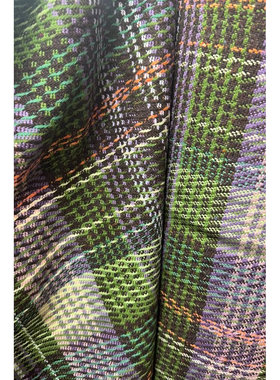 羊毛加微量时装交织面料色织外套夹克服装布料 幅宽155CM 545G/M