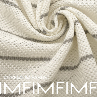 AGN面料 515G 幅宽155CM 意大利进口 CO棉质钩编风针织条纹面料
