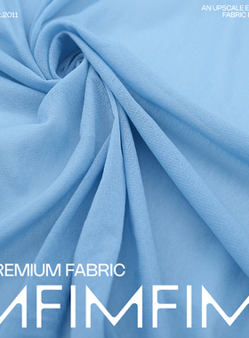 JIS .PA时装弹力天蓝色针织布 宽148CM意大利进口 J74154 455