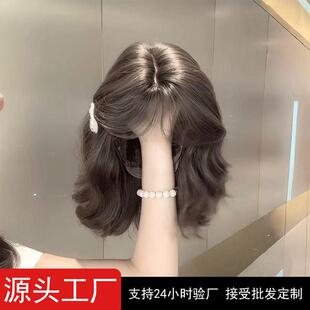 许昌泽兰商贸有限公司元泱假发韩系羊毛蛋蛋卷发秋冬头套刘海龄纹