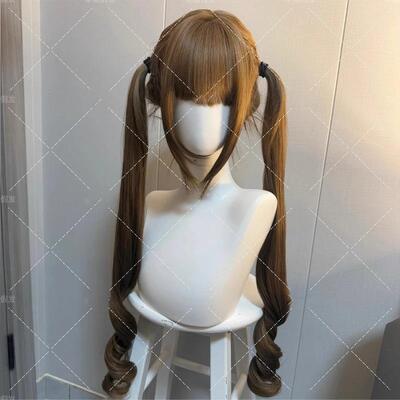 许昌市建安区秋日工艺品店假发女85cm有鬓角蜜茶色甜美lolita少萝