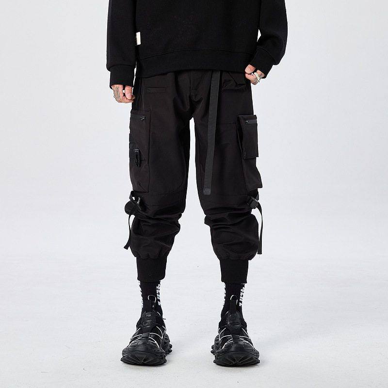 伞兵工装裤口袋男春季潮牌机能