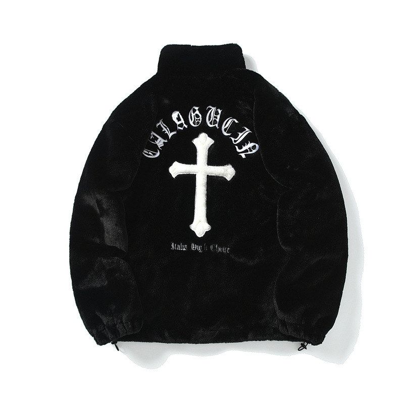 潮牌街头宽松情侣加绒保暖棉衣
