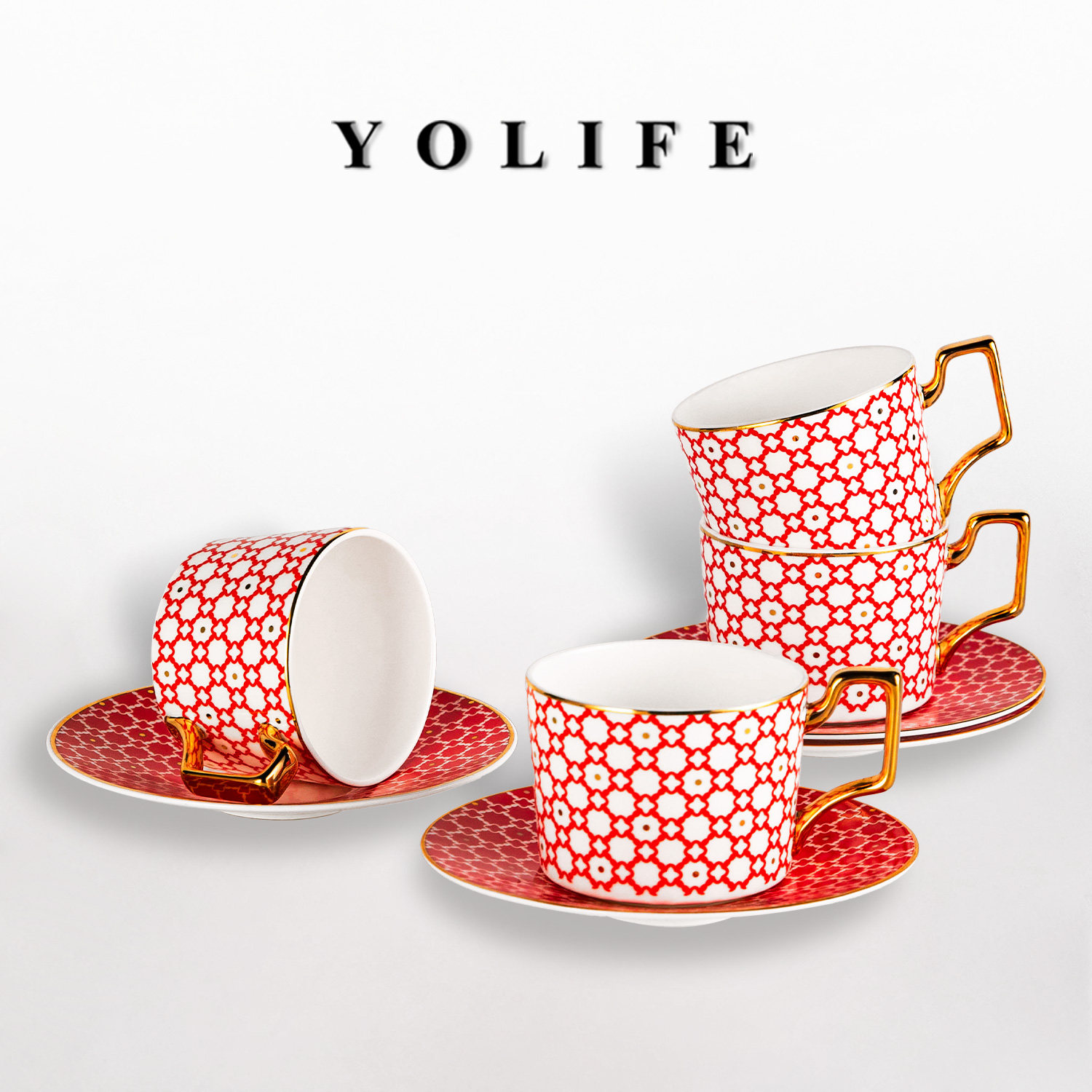 友来福咖啡杯碟套装英式高档覆古欧式杯碟茶具精致轻奢覆古礼盒装,餐饮具,咖啡杯,淘宝优惠券,粉丝福利购,淘宝优惠卷