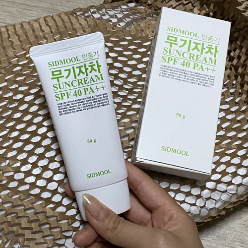 韩国小众物理防晒霜SIDMOOL脸部