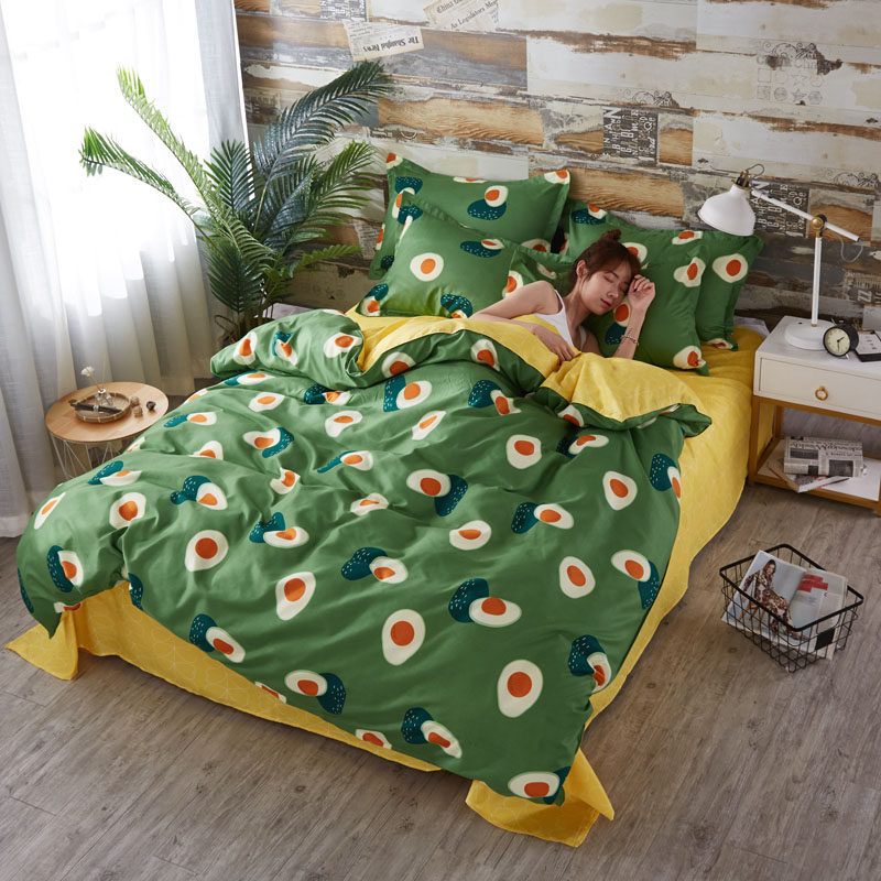 简屋网红款床单被套四件套床上用品被子学生宿舍单人床上三件套4|msdalam kategori seperai dan bantal, pakej peralatan tempat tidur/Sebuah keluarga empat/Keping kit - dari Buy2taobao.com untuk memberikan perkhidmatan ejen Taobao profesional membeli