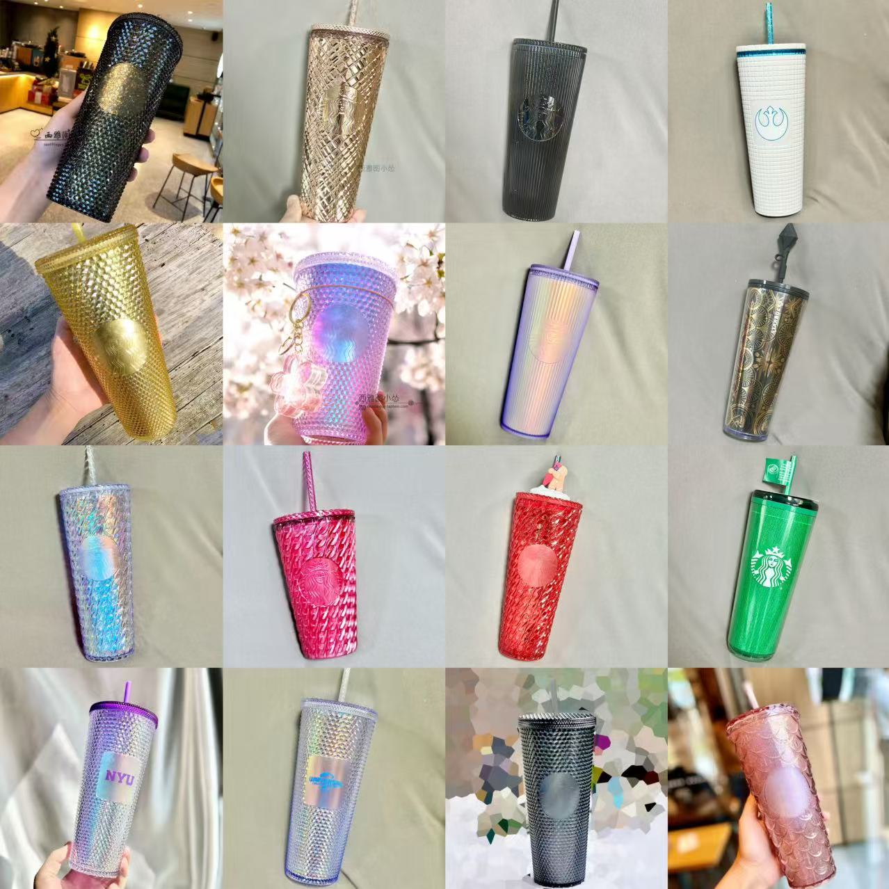 极光心愿榴莲圣诞樱花星巴克杯子