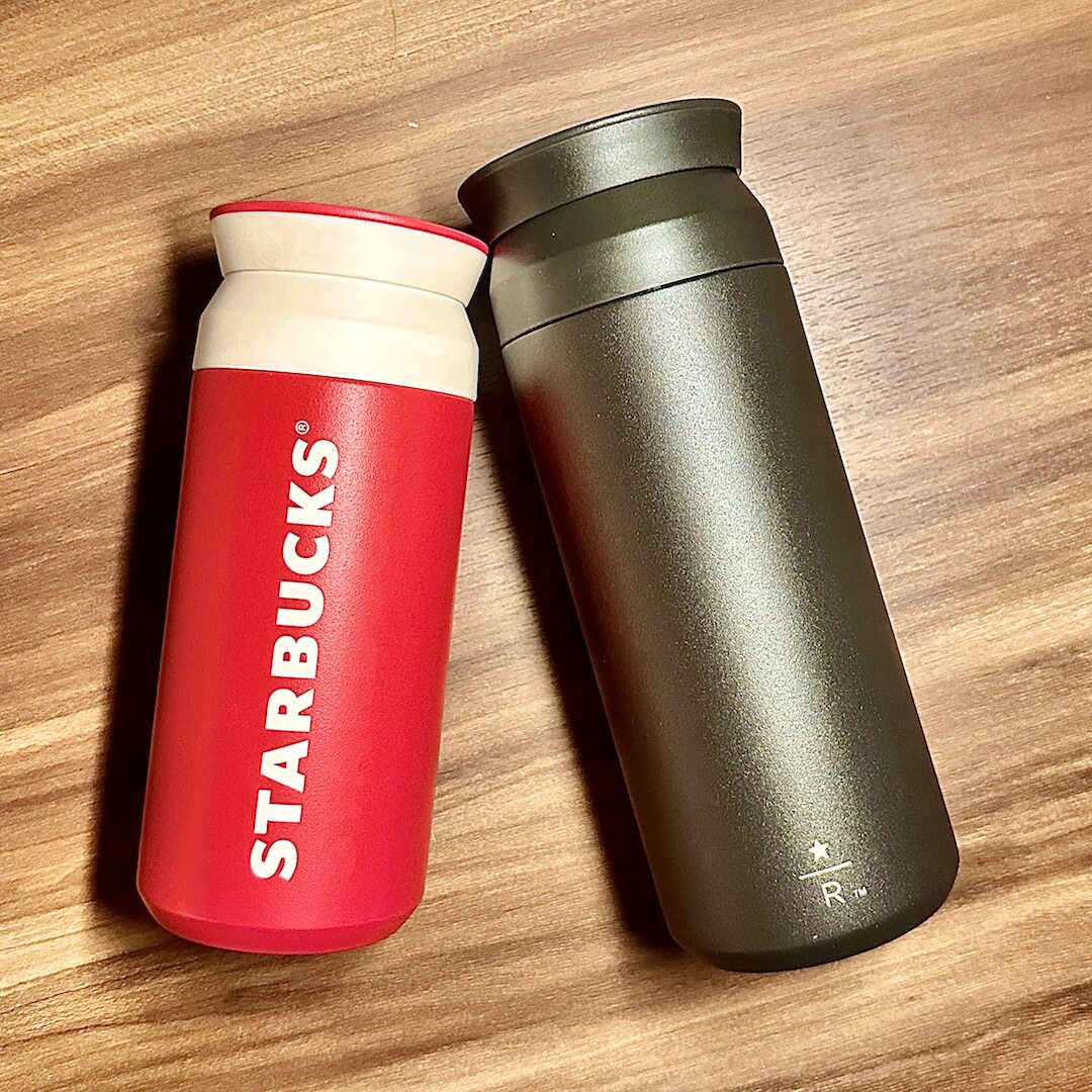 星巴克杯子韩国日本中目黑蓝色渐变不锈钢按键直饮大容量保温杯