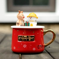 Starbucks Christmas Cup Newged Dog Corki Mark Cup Cup Cup Cup