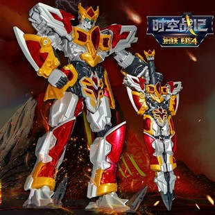 正品德馨童娱钢铁飞龙4烈焰刃王机甲模型赛博朋克风变形玩具礼物