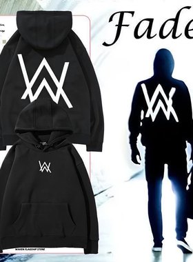 艾伦沃克alanwalker嘉豪同款DJ潮爆款秋冬新款连帽男帅气衣服卫衣