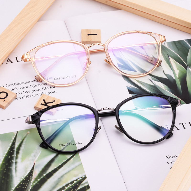 简约近视软妹素颜眼镜大圆框女全框韩版文艺潮有度数网红成品眼睛,ZIPPO/瑞士军刀/眼镜,眼镜架,淘宝优惠券,粉丝福利购,淘宝优惠卷