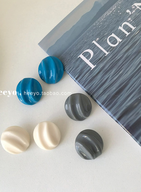 heeyo 罗马画报/ ins气质冷淡风耳环女银耳钉韩国设计感耳夹耳饰