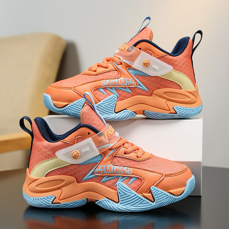 男童篮球鞋防滑耐磨春秋款儿童专业训练球鞋透气中大童减震运动鞋