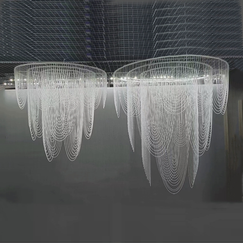 繁花盛开吊顶珠链舞台布置