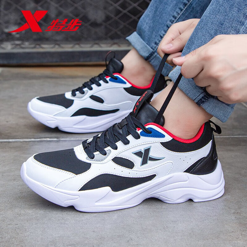 特步男鞋新款休闲运动鞋