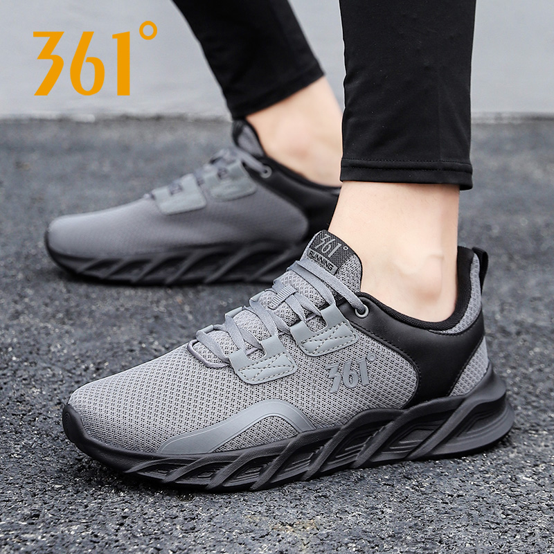 361跑步鞋男透气网面休闲老爹鞋
