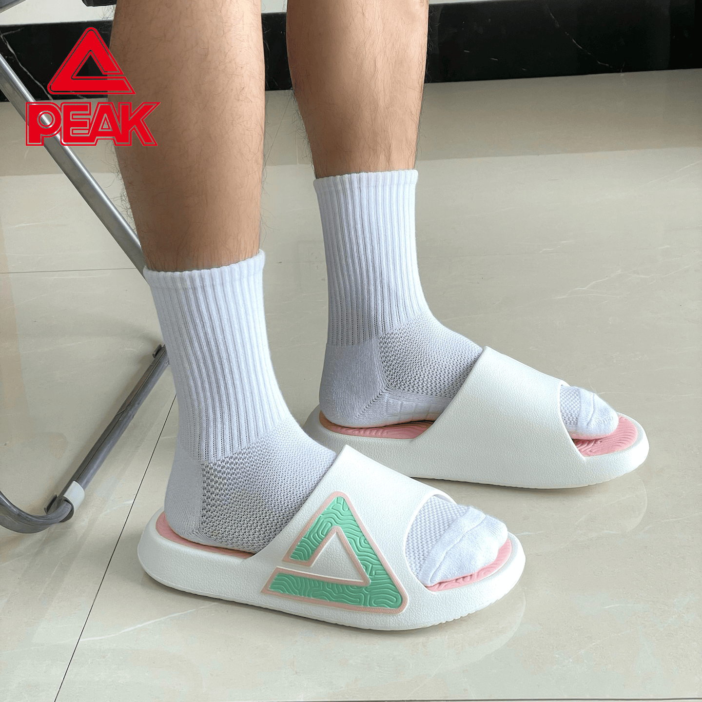 匹克态极男鞋百搭休闲拖鞋