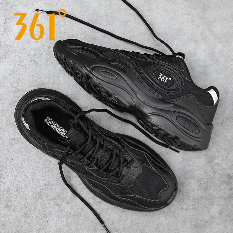 361跑步鞋男透气网面休闲老爹鞋