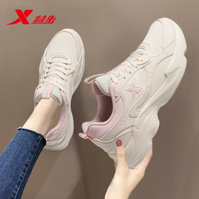 特步运动鞋女鞋轻便休闲