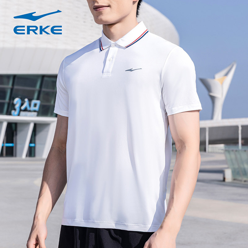 鸿星尔克短袖T恤男装2026夏季新款POLO衫上衣官方旗舰店运动半袖