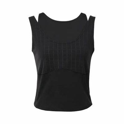 耐克Nike 女子健身时尚百搭拼接速干紧身运动针织背心 FB4582-010