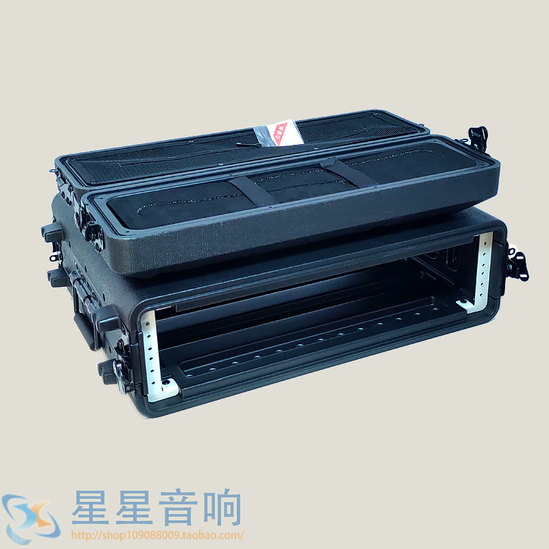 PE2U塑料航空箱音响视频灯光机柜接收机功放机架设备箱轻便结实