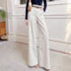 配腰带休闲裤 飞姐定制2026韩版 韩版 女宽松阔腿裤 女 纯色高腰牛仔裤