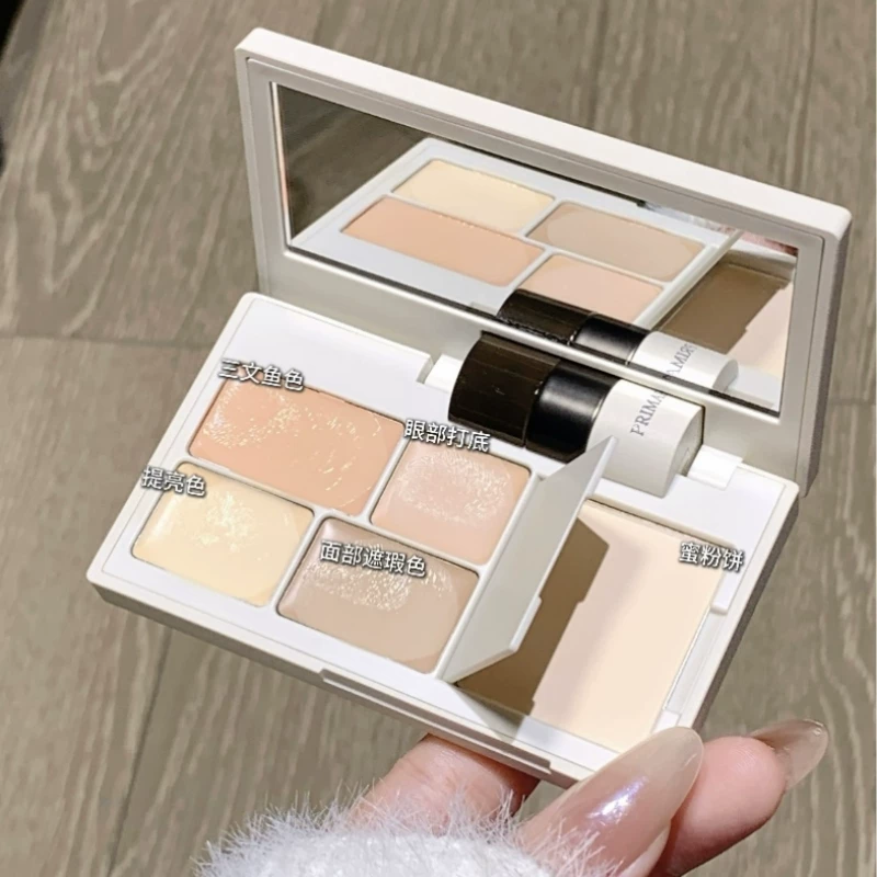 新手一盘够用！原色波塔面部遮瑕盘遮瑕膏提亮遮黑眼圈泪沟斑点