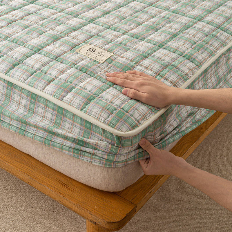 A类全棉纯棉床笠单件夹棉加厚床垫保护罩床套防滑防尘罩床罩,床上用品,床笠,淘宝优惠券,粉丝福利购,淘宝优惠卷