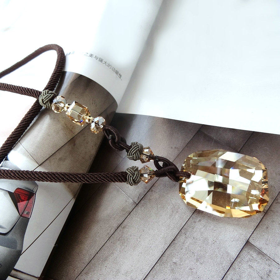 美丽的遇见 奥地利水晶毛衣链长款项链大吊坠长链情人节生日礼物