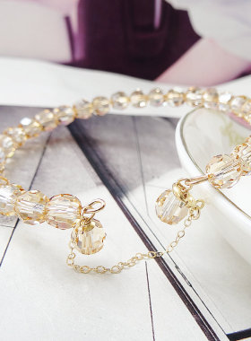 元素水晶甜美风首饰品情人节手串