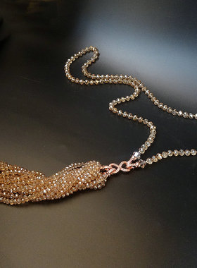 奥地利水晶毛衣链挂件项链配饰