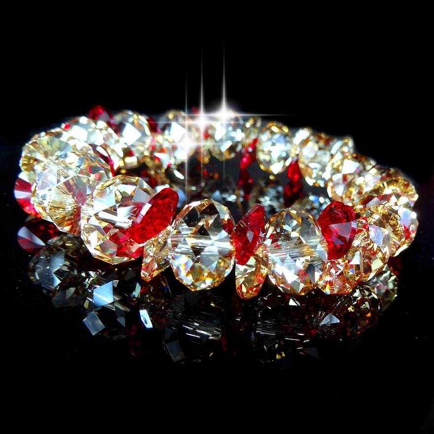 国色天香奥地利水晶手链女新款闺蜜首饰品情人节生日礼物结婚礼品