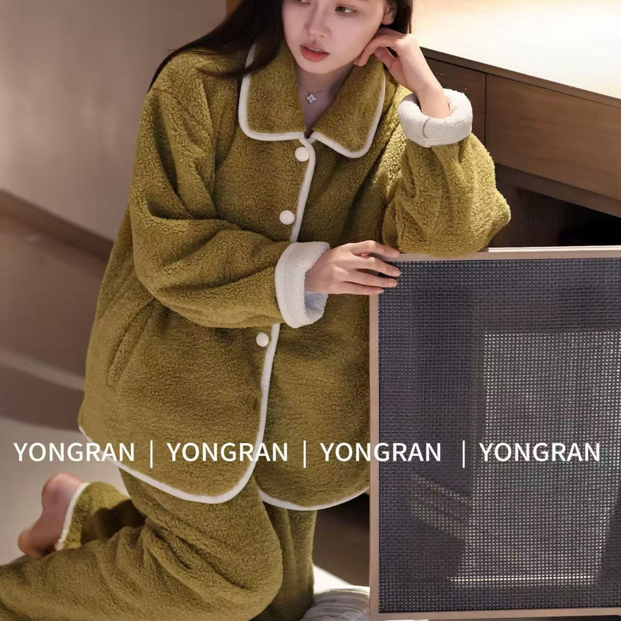 雍然加绒加厚女士冬装家居服保暖睡衣/家居服套装